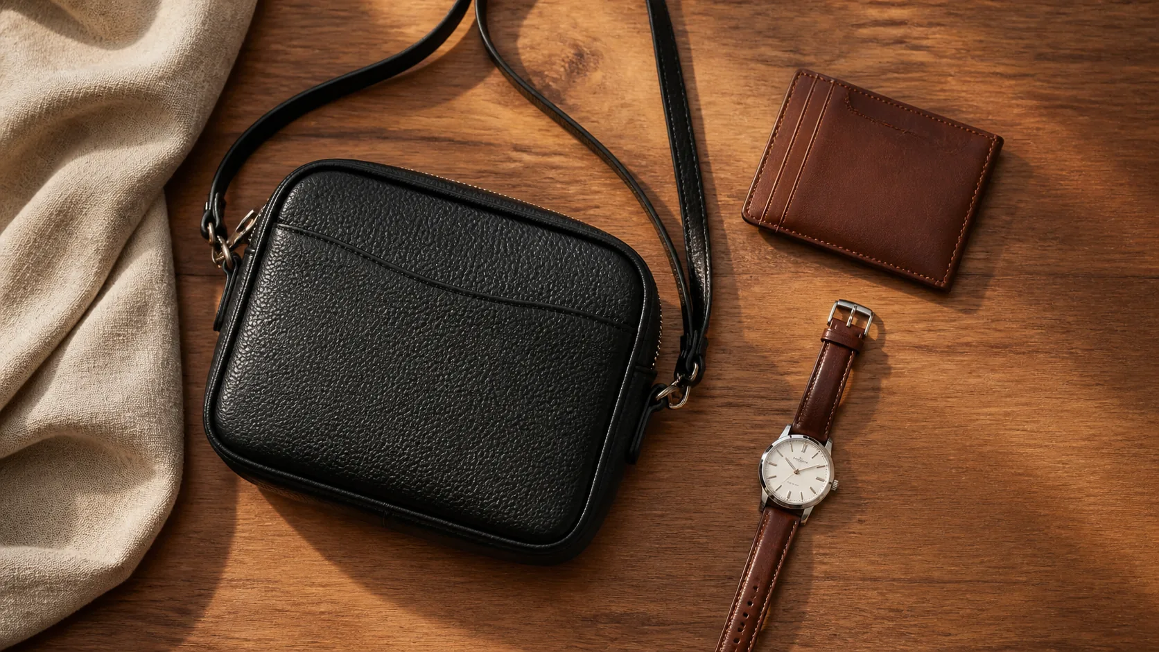 How to wear leather accessories with an everyday outfit